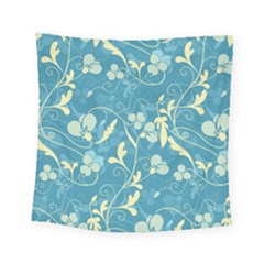 Floral Pattern Square Tapestry (small) by Valentinaart