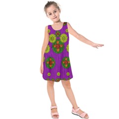 Buddha Blessings Fantasy Kids  Sleeveless Dress by pepitasart