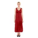 Red And Black Sleeveless Maxi Dress View1