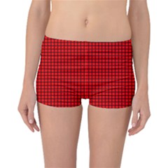 Red And Black Boyleg Bikini Bottoms by PhotoNOLA