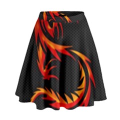 Dragon High Waist Skirt by Simbadda