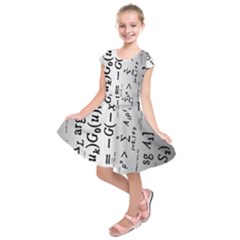 Science Formulas Kids  Short Sleeve Dress by Simbadda