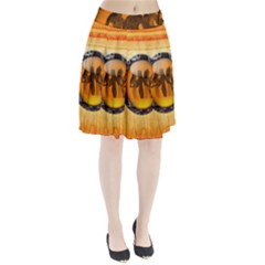 Maps Egypt Pleated Skirt by Simbadda