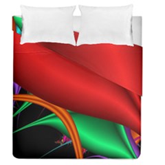 Fractal Construction Duvet Cover Double Side (queen Size) by Simbadda