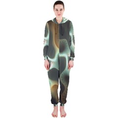 Colorful Fractal Background Hooded Jumpsuit (ladies)  by Simbadda