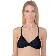 Distorted Net Pattern Reversible Tri Bikini Top by Simbadda