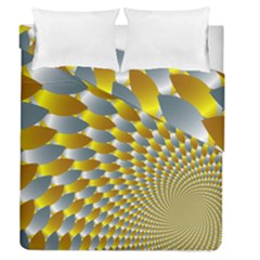 Fractal Spiral Duvet Cover Double Side (queen Size) by Simbadda