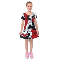 Mexico Kids  Short Sleeve Velvet Dress by Valentinaart