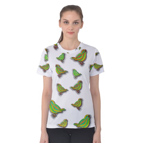 Birds Women s Cotton Tee by Valentinaart