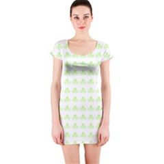 Shamrock Irish St Patrick S Day Short Sleeve Bodycon Dress by Simbadda