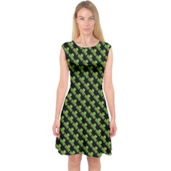 St Patrick S Day Background Capsleeve Midi Dress by Simbadda