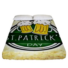 Irish St Patrick S Day Ireland Beer Fitted Sheet (king Size) by Simbadda