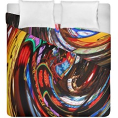 Abstract Chinese Inspired Background Duvet Cover Double Side (king Size) by Simbadda