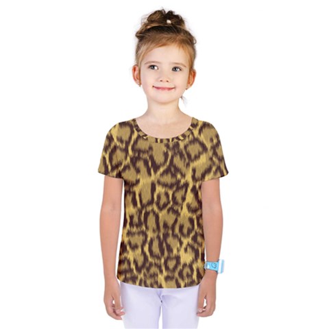 Seamless Animal Fur Pattern Kids  One Piece Tee by Simbadda