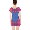 Butterfly Heart Pattern Short Sleeve Bodycon Dress View2