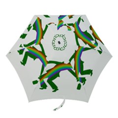 St  Patricks Mini Folding Umbrellas by Valentinaart