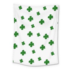 St  Patrick s Clover Pattern Medium Tapestry by Valentinaart