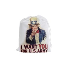 Uncle Sam Drawstring Pouches (medium)  by Valentinaart