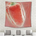 Red Pepper And Bubbles Square Tapestry (Large) View2