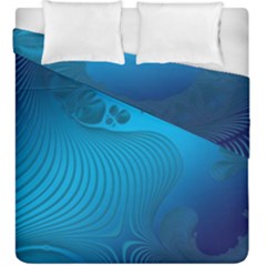 Fractals Lines Wave Pattern Duvet Cover Double Side (king Size) by Simbadda