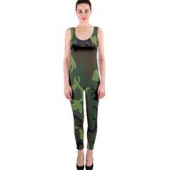 Military Camouflage Pattern Onepiece Catsuit by Simbadda