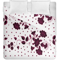 Floral Pattern Duvet Cover Double Side (king Size) by Simbadda