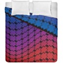 Colorful Red & Blue Gradient Background Duvet Cover Double Side (California King Size) View1