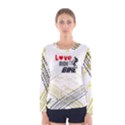 Love ride Bike Fitness Women s Long Sleeve Tee View1