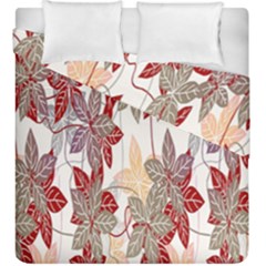 Floral Pattern Background Duvet Cover Double Side (king Size) by Simbadda