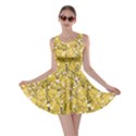 Yellow Tree Pattern Japanese Cherry Blossom Skater Dress View1