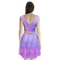 Purple Gradient Split Back Mini Dress  View2