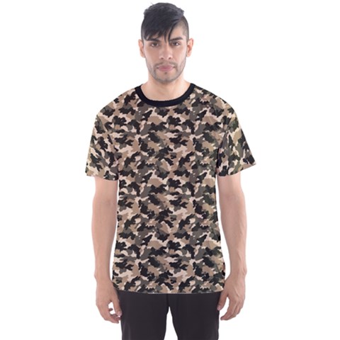 Dark Camouflage Pattern Men s Sport Mesh Tee by CoolDesigns