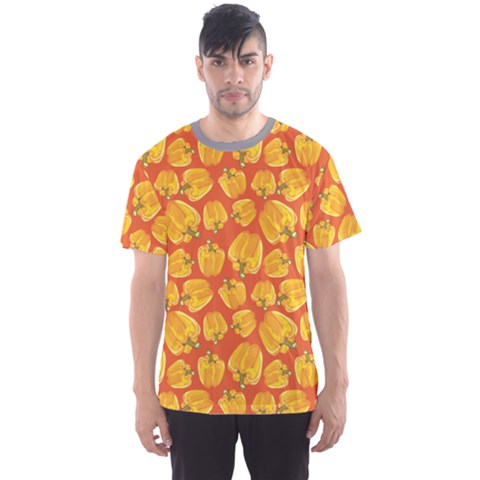 Yellow Yellow Bell Pepper  Men s Sport Mesh Tee by CoolDesigns