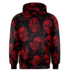 Sparkling Glitter Skulls Red Men s Pullover Hoodie by ImpressiveMoments