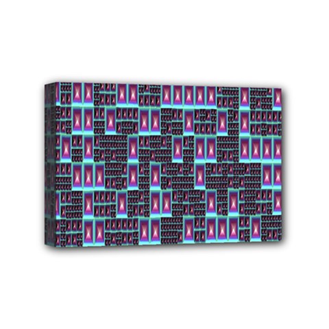 Techno Fractal Wallpaper Mini Canvas 6  X 4  by Simbadda