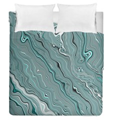 Fractal Waves Background Wallpaper Duvet Cover Double Side (queen Size) by Simbadda