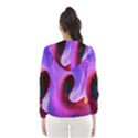 Digital Art Spirals Wave Waves Chevron Red Purple Blue Pink Hooded Wind Breaker (Women) View2