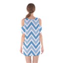 Zig zags pattern Shoulder Cutout One Piece View2