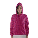 Red White and Blue Leopard Print  Hooded Wind Breaker (Women) View1