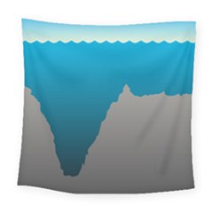 Mariana Trench Sea Beach Water Blue Square Tapestry (large) by Mariart