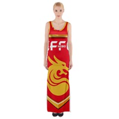 Hebei China Fortune F C  Maxi Thigh Split Dress by Valentinaart