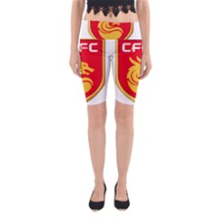 Hebei China Fortune F C  Yoga Cropped Leggings by Valentinaart