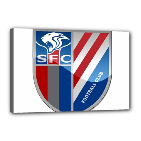 Shanghai Greenland Shenhua F C  Canvas 18  X 12  by Valentinaart