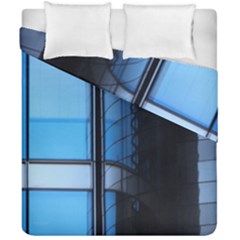 Modern Office Window Architecture Detail Duvet Cover Double Side (california King Size) by Simbadda