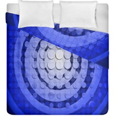 Abstract Background Blue Created With Layers Duvet Cover Double Side (king Size) by Simbadda