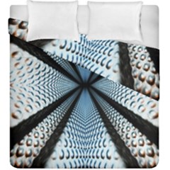 Dimension Metal Abstract Obtained Through Mirroring Duvet Cover Double Side (king Size) by Simbadda