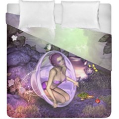 Wonderful Fairy In The Wonderland , Colorful Landscape Duvet Cover Double Side (king Size) by FantasyWorld7