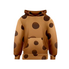 Cookie Chocolate Biscuit Brown Kids  Pullover Hoodie by Mariart