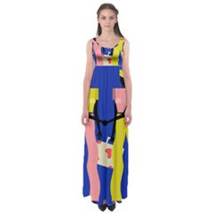 Shake Hands Empire Waist Maxi Dress by Mariart