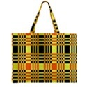 Yellow Orange And Black Background Plaid Like Background Of Halloween Colors Orange Yellow And Black Zipper Mini Tote Bag View1